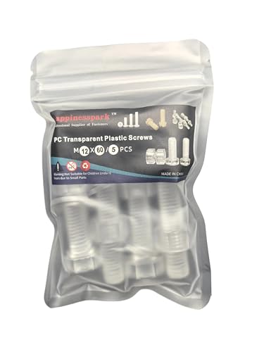 Vis hexagonale M12 x 60 mm lot de 5 boulons PC haute résistance