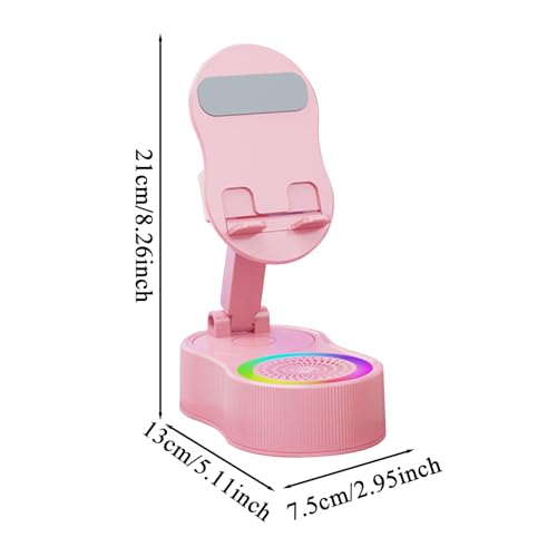 Soporte para teléfono de escritorio con altavoz portátil RGB 5