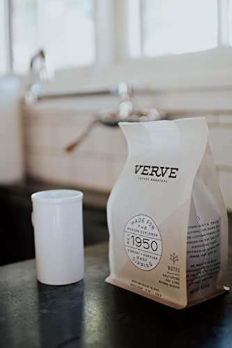 Verve Coffee Roasters Whole Bean Coffee 1950 Blend | Medium Roast, Brewed Or Espresso | Ethiopian Blend, Direct Trade, Resealable Pouch | Enjoy Hot Or Cold Brew | 12Oz Bag #TOP1