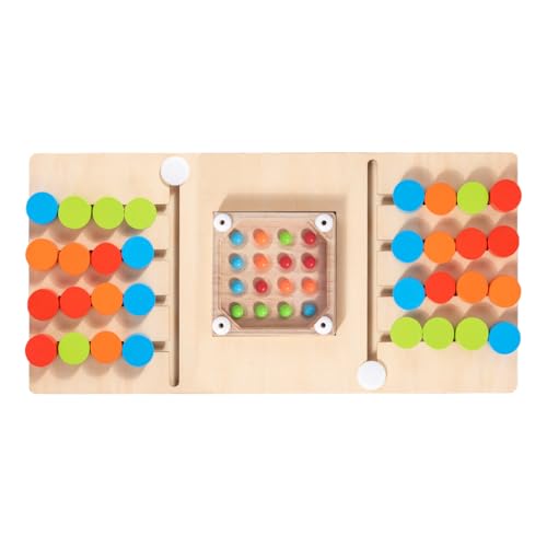 Juego de bloques deslizantes de madera para acertijos mentales infantiles en el hogar y viaje