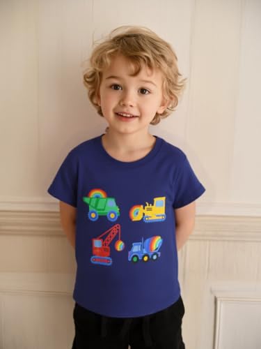 Image of AIWUHE Toddler T Shirts Cotton Summer Tshirts Boys Girls Short Sleeve Tee Tops Casual Graphic Clothes Crew Neck Shirts 2-6Y