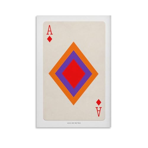 Poster vintage cartes à jouer pour raviver les souvenirs des salons d'antan