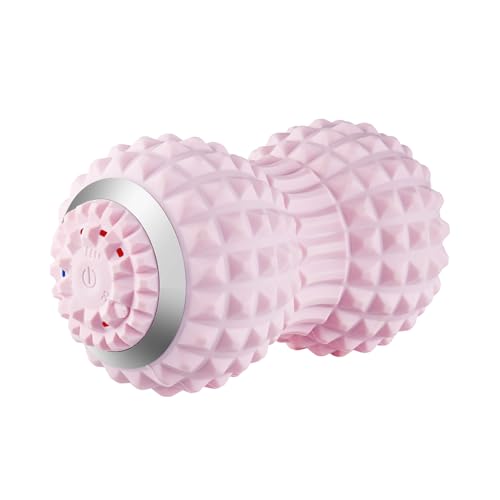 Pelota de Masaje Vibratoria Recargable - Rodillo Para Liberación Y Recuperación Del Cuello | Estiramiento Cervical para Recuperación | Para Hogar Oficina Gimnasio Viajes Yoga Apartamento