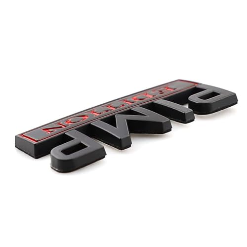 Image of Pimp Edition Emblem 3D Badge Decal Car Stickers for Tailgate /Front Grille /Hood /Fender /Trunk Compatible with Universal Car, Truck, SUV, RV,Scooter, Golf Carts, Motorcycles (Black-Red)