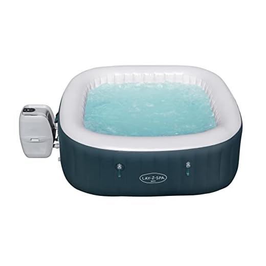 Lay-Z-Spa Ibiza Hot Tub 140, AirJet Massage System Inflatable Spa with Freeze Shield, 4-6 Person