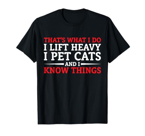 Funny Gym Pun Weightlifting Cat Lover Workout Weightlifter T-Shirt