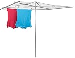 Household Essentials 4000 Outdoor Parallel Style Clothes Dryer with Steel Arms | 30 Lines to Hang Wet Laundry