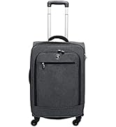 geckobrands Optivate X17 Luggage, Everyday Grey - Available in 3 Sizes (Carry-On - 21 Inch)