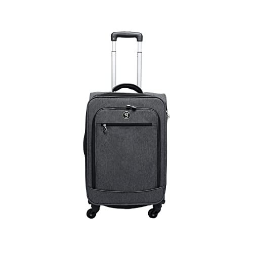 geckobrands Optivate X17 Luggage, Everyday Grey - Available in 3 Sizes (Carry-On - 21 Inch)