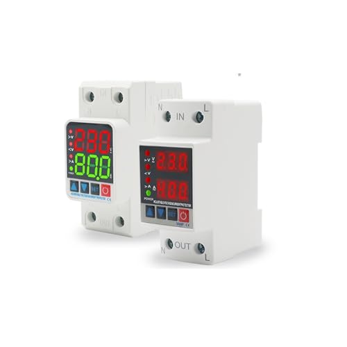 Relais de protection Rail Din 63A avec double affichage digital et coupure automatique