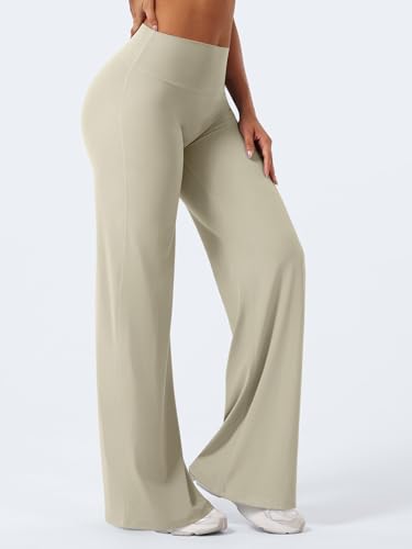 Image of YEOREO Ease Workout Leggings Womens Straight Leggings Eddiy Gym Yoga Pants | 29 inch /31.5 inch /33 inch /35 inch,No Front Seam,High Waist,Buttery,Booty Lifting,Wide Leg