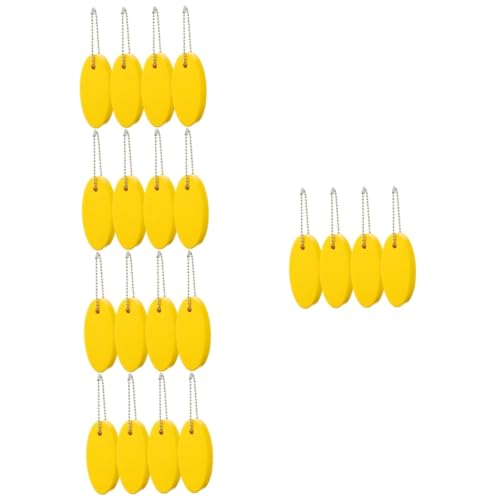 Porte-clés flottants en PU jaune Toyvian parfaits pour la plage et le bateau