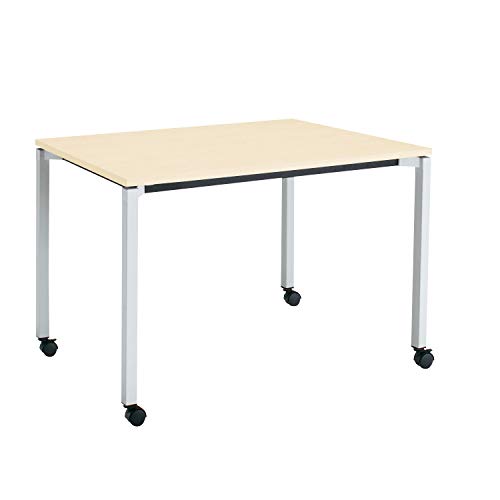 �y���[�J�[�z���E�ݒu�E�g���z�R�N�� �~�[�e�B���O�e�[�u�� JUTO MT-JTK127S81MT1-CN �p�`�V�� 4�{�r �p�r �X�N�G�A�R�[�i�[ ��120×���s75cm �V�i�`�������I�[�N/�r�t���b�g�V���o�[ �L���X�^�[�t