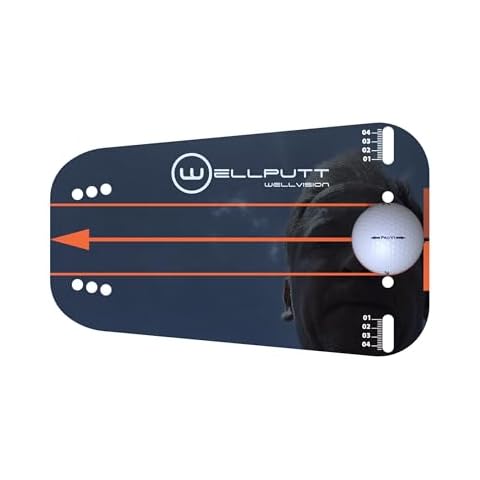 WELLPUTT - Wellvision Putting Mirror - Ultra Thin One Piece Stainless Steel Training Aid Cover