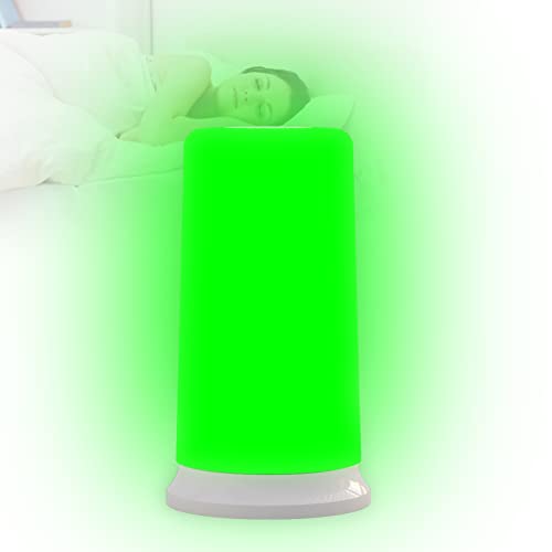 KTS Green Light Therapy Lamp for Migraines, Headaches, Insomnia, Light Sensitivity, Anxiety, Narrow Band Green LEDs. Soft Green & White Mode, Dimmable Therapy Lamp for Fast Asleep