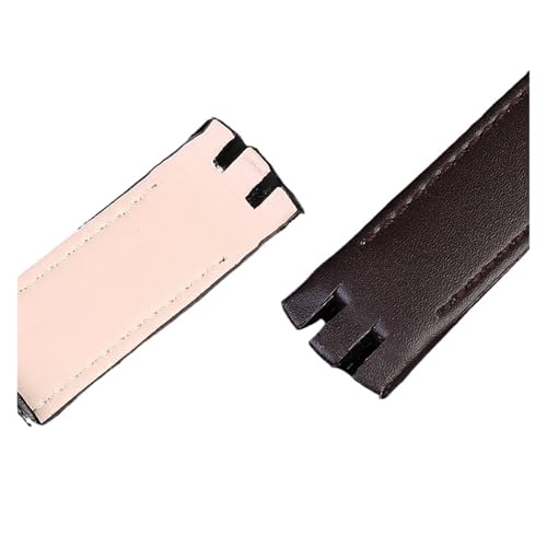 Correa Swatch Yts401 Yts402 cuero convexo 20mm con cierre mariposa 4