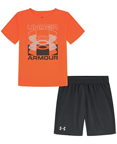 Image of Under Armour Boys' 2-piece Short Sleeve Graphic T-Shirt and Shorts Set, Lightweight & Breathable
