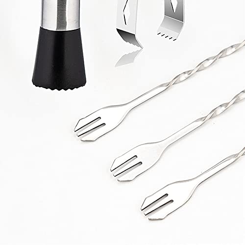 Professioneller Getränkemixer, Mixer-Stößel aus Edelstahl, Rührlöffel,Mixer-Toolkit zum Debuggen köstlicher Cocktails… - Image 8