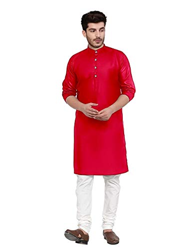 Image of trustous Mens straigth Solid Kurta Pyjama Set Combo in 100% Cotton with 16 Colour Option and Size are XS to 3XL for (Birthday,Wedding, Ceremony, Casual, Engagement)