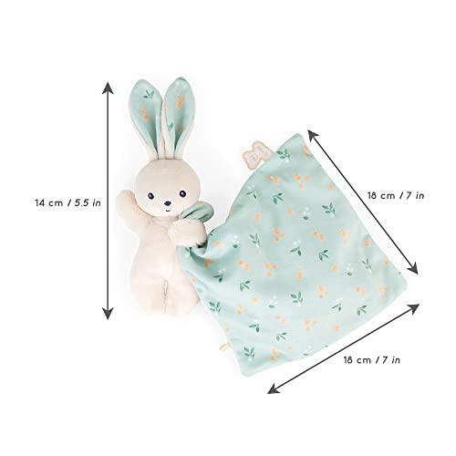 Miniatura 9 de Kaloo - Carré Douceur - Doudou Manta Conejo Cítricos - Peluche Para Bebés - Cuadrado 18 X 18 Cm Verde Agua - Materiales Ecorresponsables - Caja De Regalo Fsc - Desde El Nacimiento, K972001