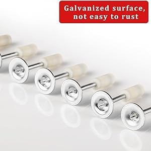 Zipzox Nail Gun Manual Steel Nails, 7.3mm Round Nails Wall Fastening Tool, Nails for Nail Gun Hand-Steel Nail Concrete Ceiling Cable Ducts Fixing Device Nail Gun Parts kit (ONLY... - Image 7