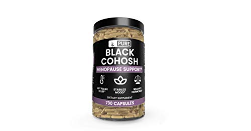 Black Cohosh (730 Capsules) Natural Herbal Supplement, Non-GMO, Menopause, Sleep*