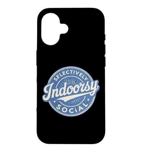 Indoorsy Selectively Social �r���e�[�W ���Љ�I �����I �X�}�z�P�[�X iPhone 16 �p