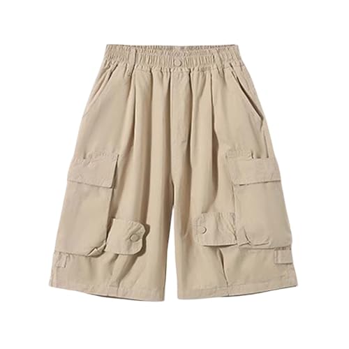 Boys Summer Casual Pants Stylish Comfort Elastic Waist Outdoor Trousers Lightweight Breathable Shorts for2