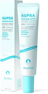 ZealSea 10% Azelaic Acid Cream - Facial Serum for Acne and Spot Treatment, Pigmentation and Rosacea Treatment, Redness Relief Face, Pimple Pigmentation Blackhead, Soothe Irritation Skincare - 30ml