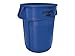 Rubbermaid Commercial 264360BE Brute Vented Trash Receptacle, Round, 44 gal, Blue