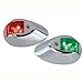 Perko LED Side Lights - Red/Green - 24V - Chrome Plated Housing