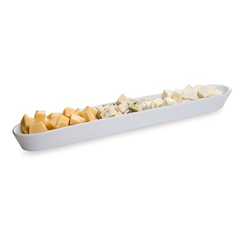 White Porcelain Olive Plate, Cheese Plate, Party Plate, Tray - 12 Inches Long