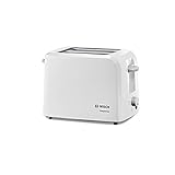 Bosch Compact Class TAT3A011 - Tostador, 980 W, 2 ranuras extra anchas, bandeja recogemigas, color...