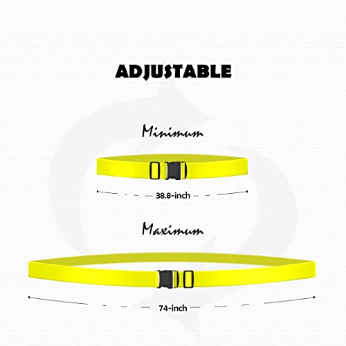 Image of 2pcs 74″x2″Luggage Straps for Suitcases,Adjustable Suitcase Straps and Heavy Duty Strap Buckle Packing Straps Travel Accessories,Yellow