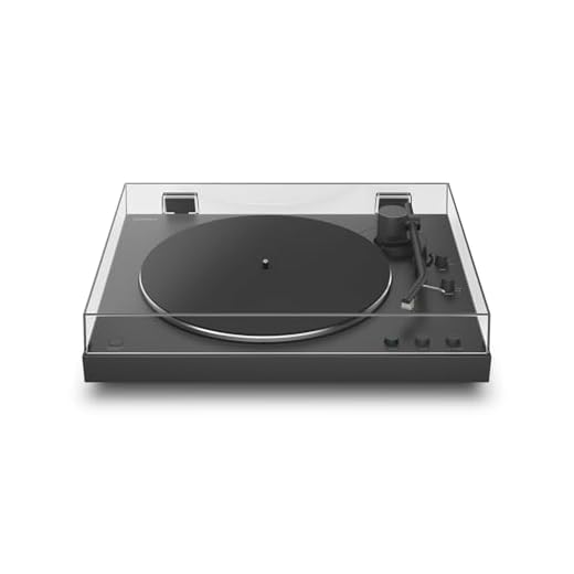 Sony PS-LX3BT, giradischi wireless Bluetooth con riproduzione automatica, audio Hi-Res wireless, trasmissione a cinghia, preamplificatore phono, funzionamento a 2 velocità, coperchio antipolvere