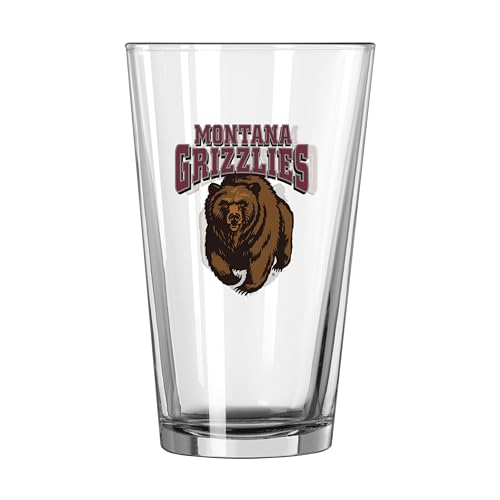 Image of Logo Brands NCAA 16 oz Pint Glass - Durable Glass With Bold Team Color- Chip-Resistant Rim Drinkware For Fans, Tailgates, Home Bars & Everyday Use