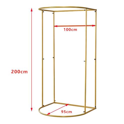 Clothing Store Fitting Room with Shading Curtain, Portable Temporary Mobile Privacy Protection Dressing Room, Foldable Mall Simple Changing Room and Temporary Mobile Room,200x100x95cm (Grey) by Madamera - Image 5