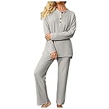 PLOT Damen Trainingsanzug Loungewear Set Langarm Tops Lange Hosen Jogginghose Damen Gym Wear Jogging Sportswear Kapuzenpullover und Jogging Bottom Outfits Set