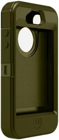 Otterbox Defender Series Hybrid Case & Holster for iPhone 4 & 4S - Retail Packaging - Gunmetal Grey/Envy Green