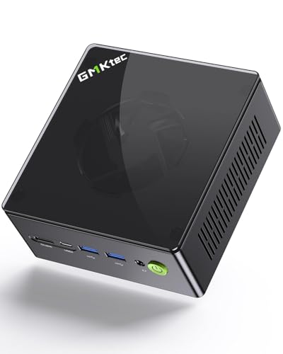 GMKtec Gaming Mini PC AMD Ryzen 7 8845HS (Turbo 5.1GHz) 32GB DDR5 512GB PCIe 4.0 SSD Dual i226V NIC/Oculink Port/USB-C 4 * 2/ HDMI 2.1 DP2.1/ Radeon 780M K8PLUS