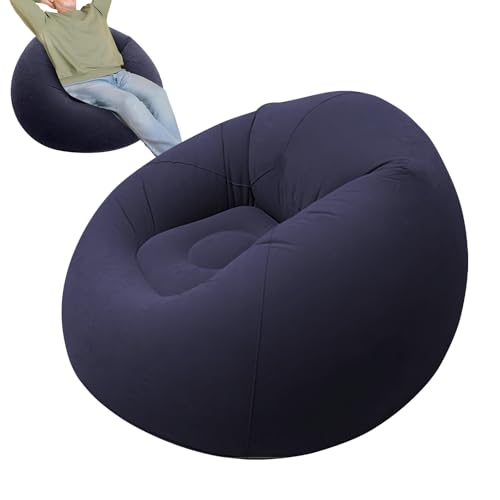 dzqad Sofá Hinchable - Sillón Plegable Portátil | Puf Hinchable para Hogar Jardín Descanso Viaje Camping Glamping Juegos Fiesta