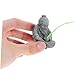 BUGUUYO Miniature Old Man Fishing Statue Lifelike Fisherman Figurine for Home Decor Micro Landscape Decoration Aquarium Ornament Elegant Resin Design for Fish Tank Office Display