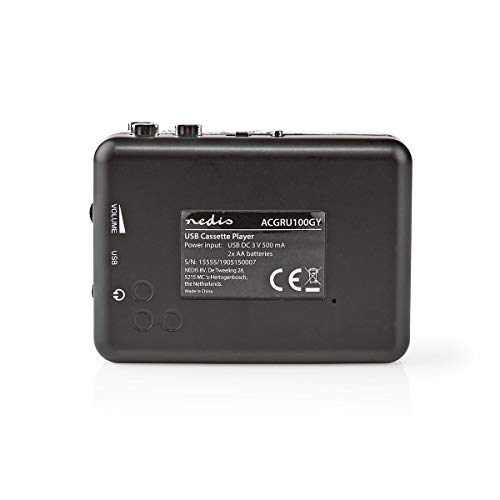 Nedis Convertisseur USB Portable de C vers MP3 avec câble US