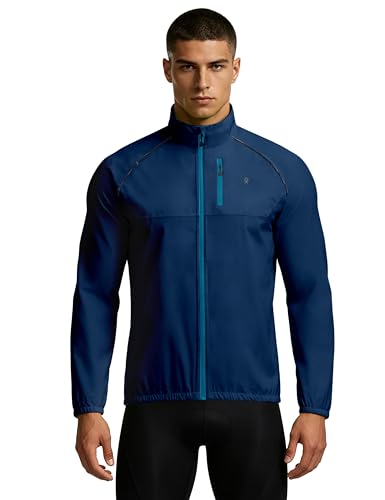 Image of Little Donkey Andy Men's Cycling Jacket, Waterproof Lightweight Windbreaker, Packable