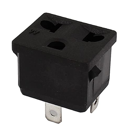 New Lon0167 AC 125 V / 15 A 250 V / 10 A ŻeÅ„skie gniazdo zasilania do 3-pinowych koÅ„cówek typu p-lug(125 ν / 15A 220V / 10A - Buchse für 3Pin - E-U - Stecker