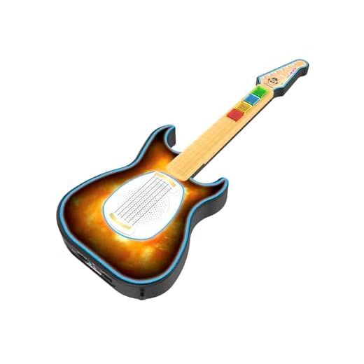 Cefa Toys - iDance Guitarra Virtual MY Jam Hero - Guitarra Interactiva Infantil con Luces LED y 10 Modos - Compatible con App iPad Jam Hero - Altavoz Integrado, Batería Recargable y Modo Silencioso