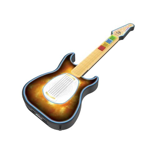 Cefa Toys - iDance Guitarra Virtual MY Jam Hero - Guitarra Interactiva Infantil con Luces LED y 10 Modos - Compatible con App iPad Jam Hero - Altavoz Integrado, Batería Recargable y Modo Silencioso