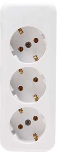 Kopp Schutzkontakt-Steckdosenleiste, 3-Fach, ohne Zuleitung und...