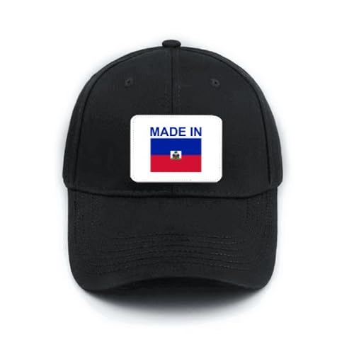 Casquette Haïti country love noire réglable pour un style quotidien unique