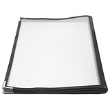 SHERCHPRY Portamenu Trasparente Copertine Menu 6 Pagine Cartella Porta Menù per Ristorante e Bar Libro Menu Versatile e Portatile per Uso Commerciale